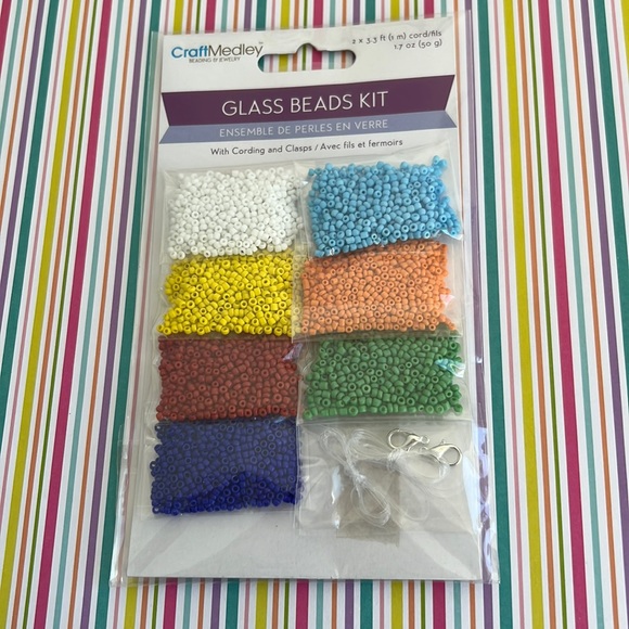 🆕 NEW Glass Seed Beads Kit 50g - Picture 2 of 6